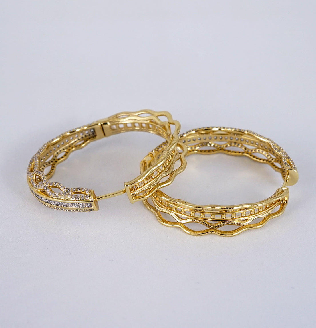 Argollas con circonia